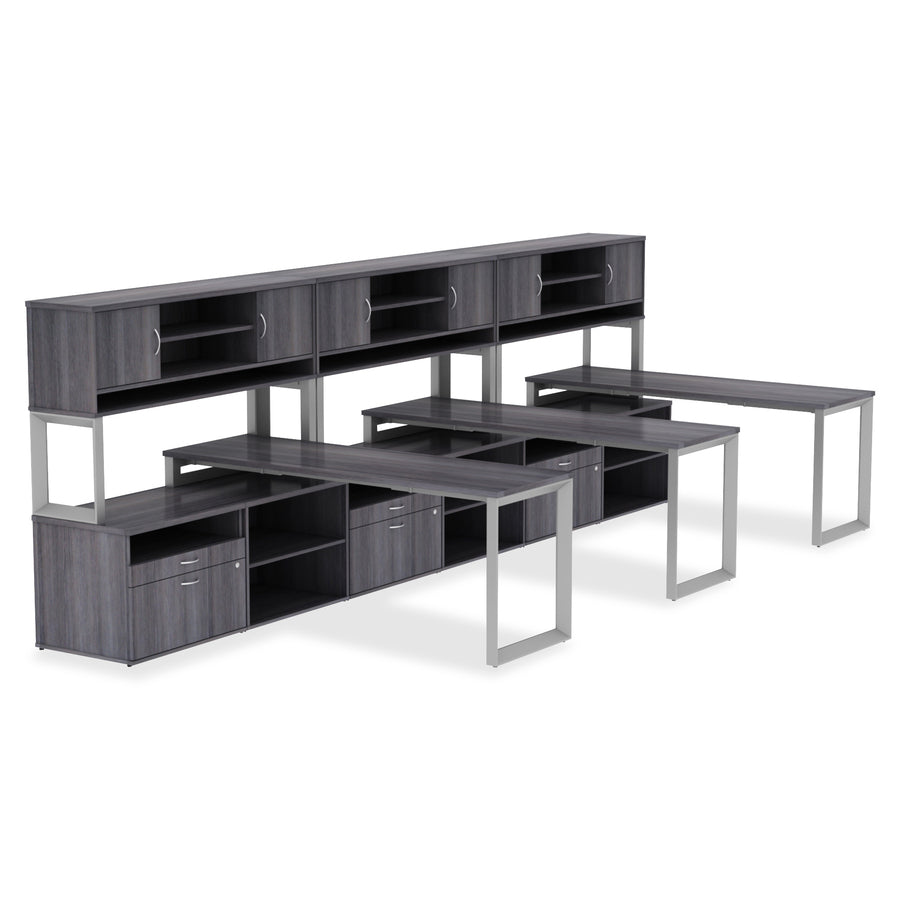 Lorell Relevance Series Tabletop - 59.9" x 29.5" x 1" Table Top - Straight Edge - Finish: Mahogany, Laminate