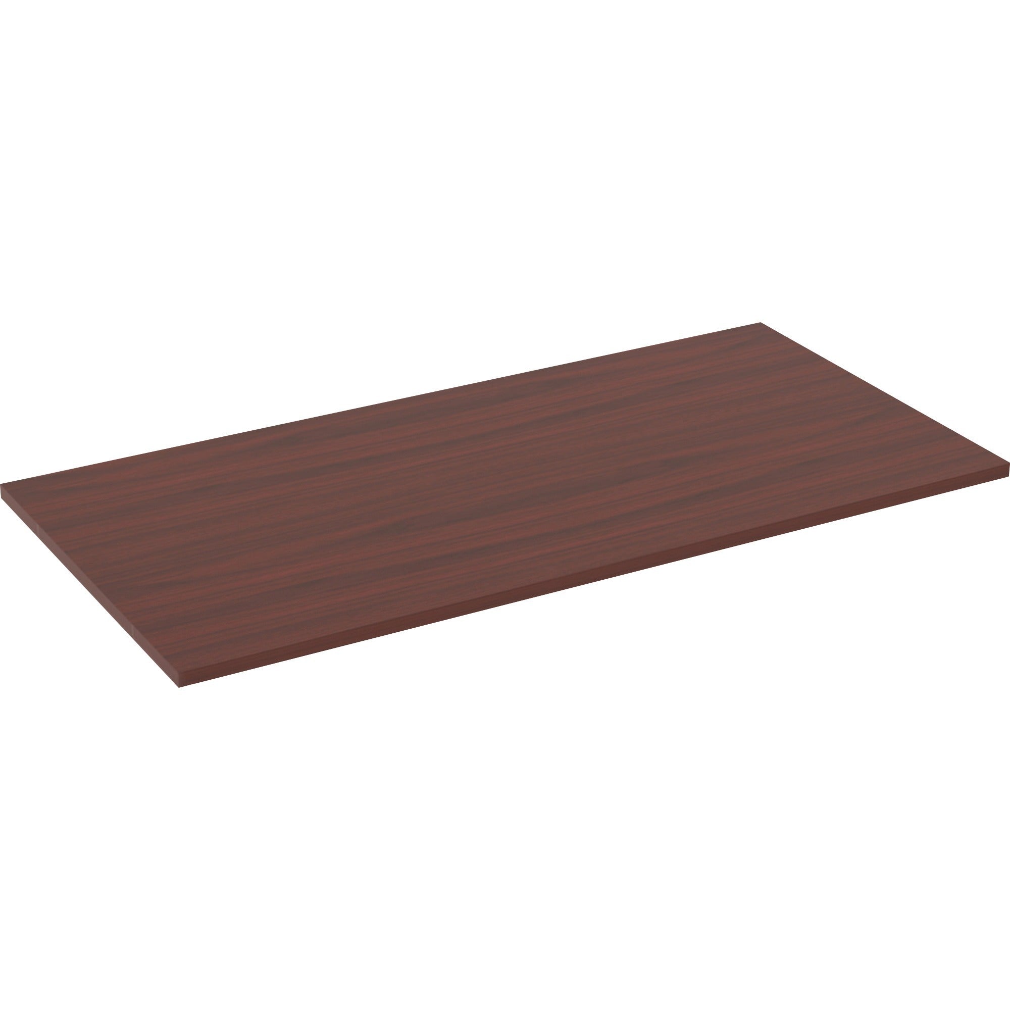 lorell-relevance-series-tabletop-599-x-295-x-1-table-top-straight-edge-finish-mahogany-laminate_llr16200 - 1