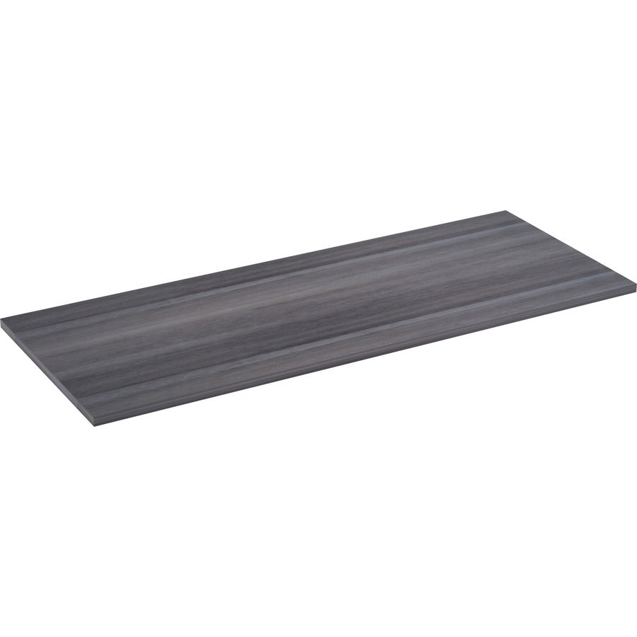 Lorell Relevance Series Tabletop - 59.9" x 23.6" x 1" Table Top - Straight Edge - Finish: Charcoal, Laminate