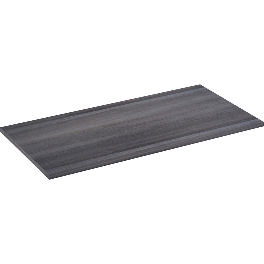 Lorell Relevance Series Tabletop - 47.6" x 23.6" x 1" Table Top - Straight Edge - Finish: Charcoal, Laminate
