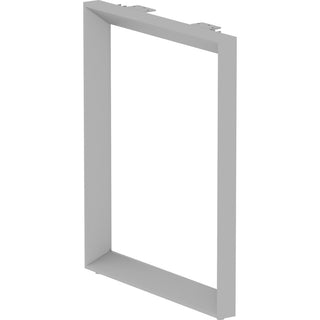 Lorell Relevance Series Desk-height Side Leg Frame - 28.5"23.3" - Finish: Silver