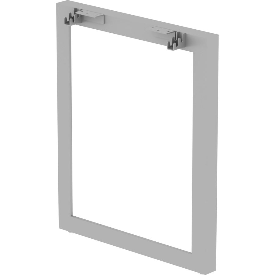 Lorell Relevance Series Desk-height Side Leg Frame - 28.5"23.3" - Finish: Silver