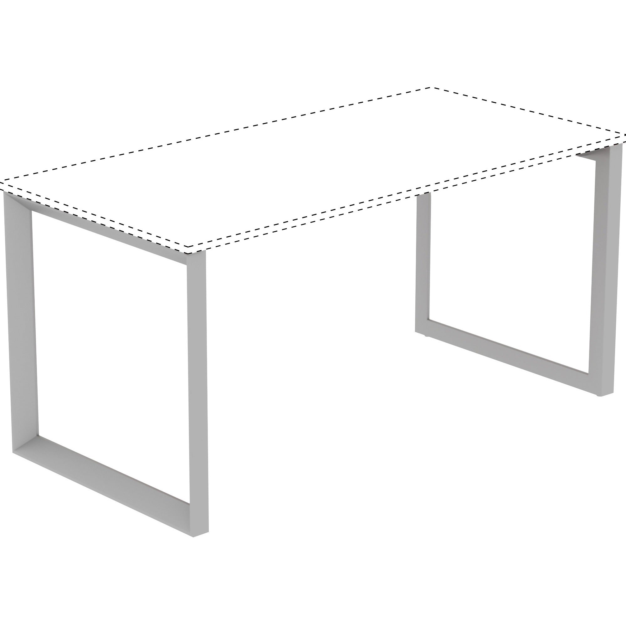 lorell-relevance-series-desk-height-side-leg-frame-285291-finish-silver_llr16205 - 1