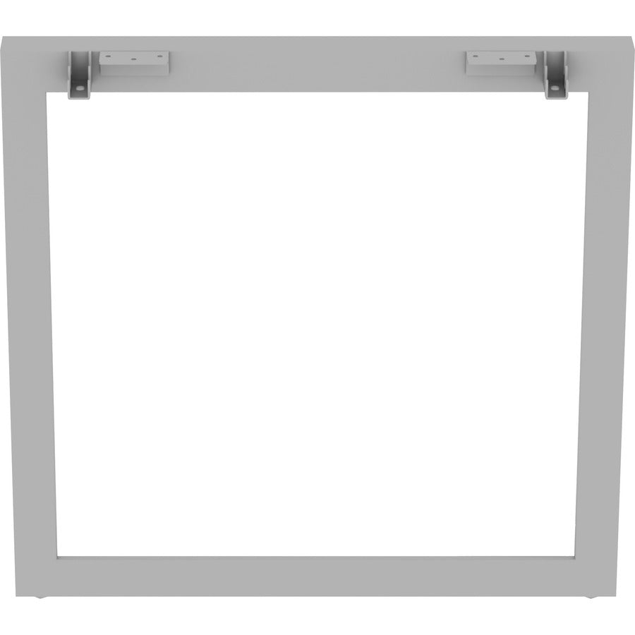 Lorell Relevance Series Desk-height Side Leg Frame - 28.5"29.1" - Finish: Silver