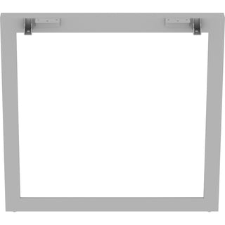 Lorell Relevance Series Desk-height Side Leg Frame - 28.5"29.1" - Finish: Silver