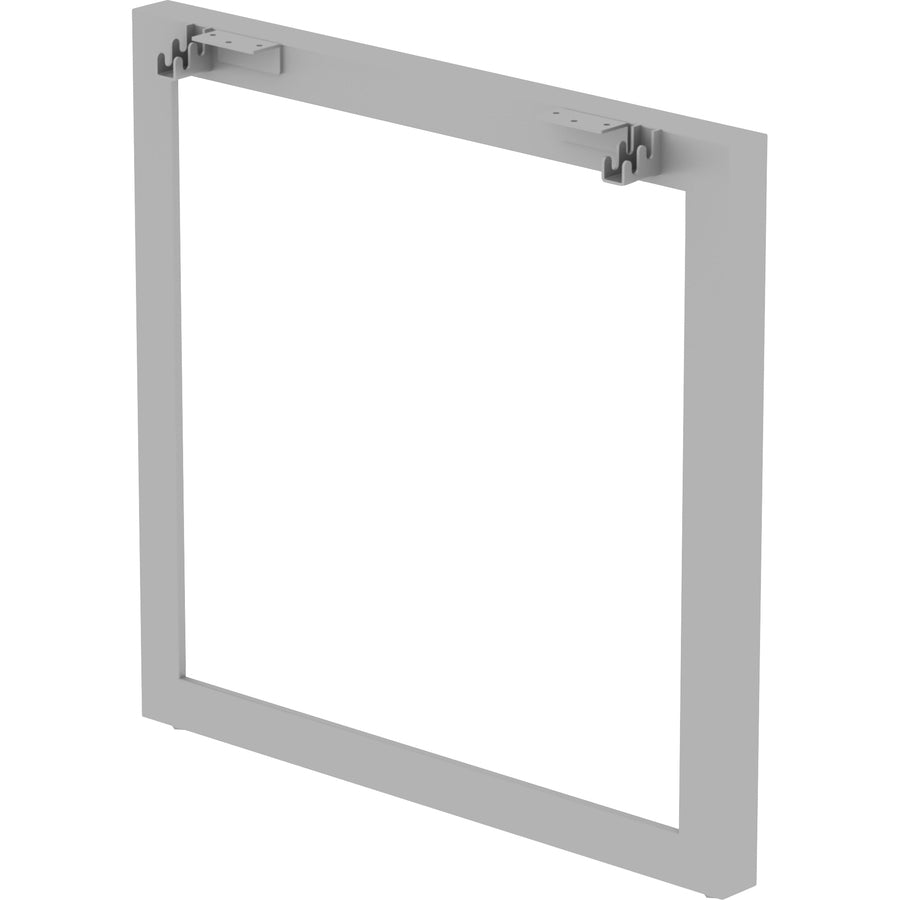 Lorell Relevance Series Desk-height Side Leg Frame - 28.5"29.1" - Finish: Silver