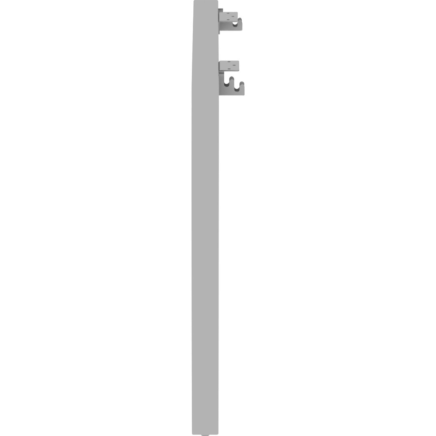 Lorell Relevance Series Desk-height Side Leg Frame - 28.5"29.1" - Finish: Silver