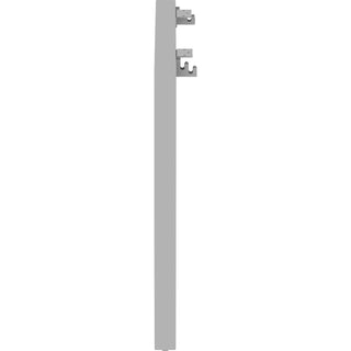 Lorell Relevance Series Desk-height Side Leg Frame - 28.5"29.1" - Finish: Silver