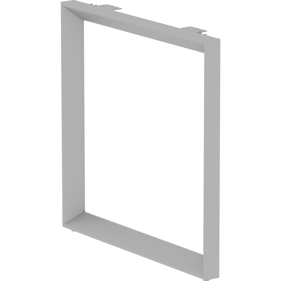Lorell Relevance Series Desk-height Side Leg Frame - 28.5"29.1" - Finish: Silver