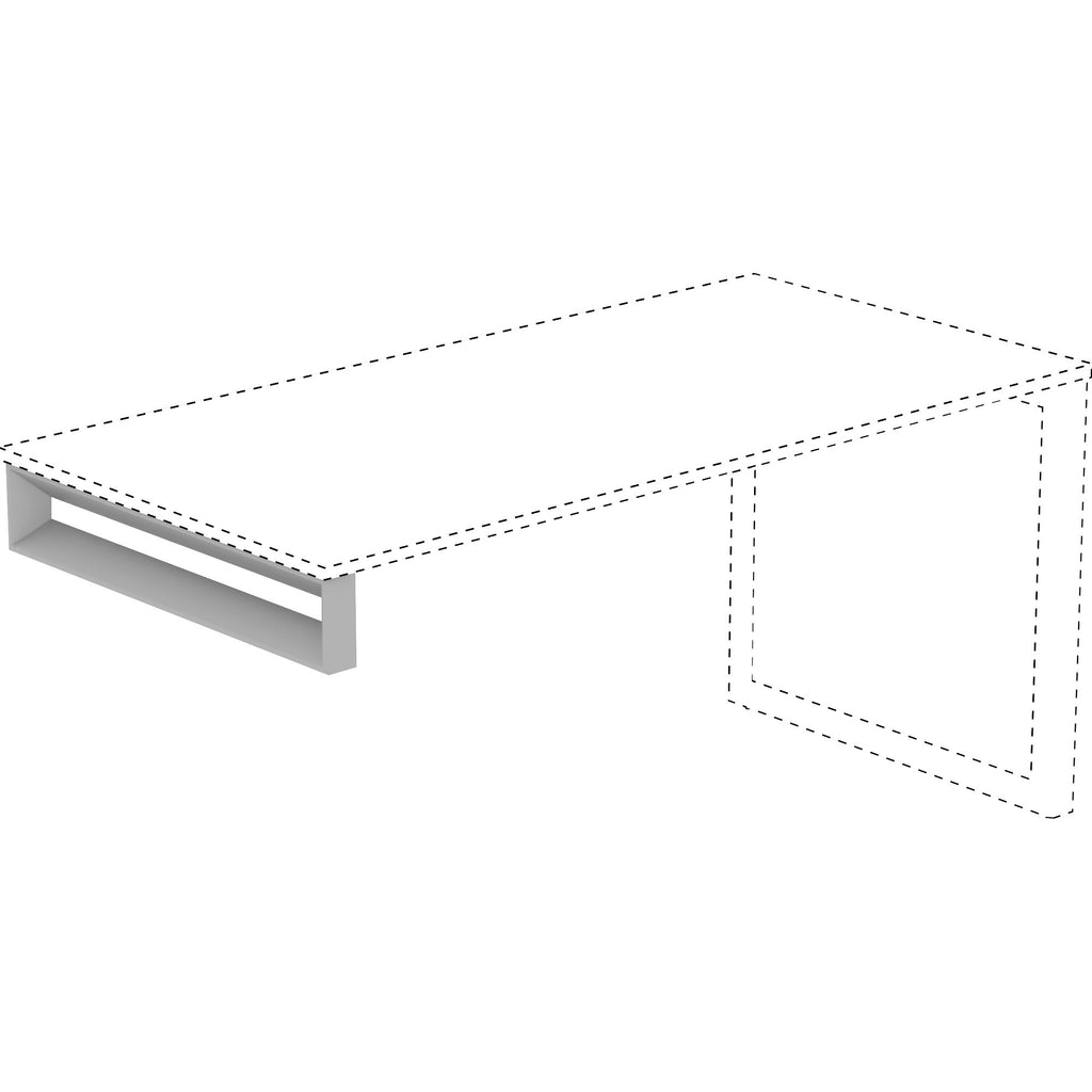 Lorell Relevance Series Short Side Leg Frame - 23.1"5.3" - Finish: Silver