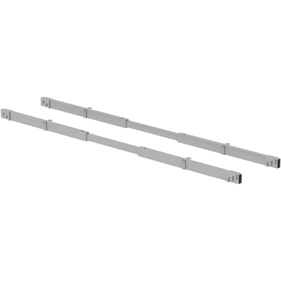 Lorell Adjustable Crossbar Set - 67" Width - Silver