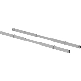 Lorell Adjustable Crossbar Set - 67" Width - Silver