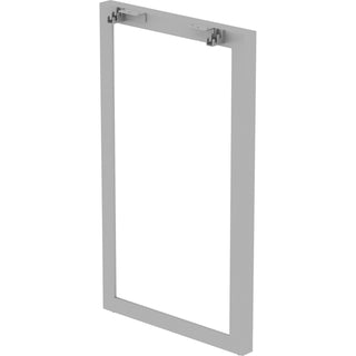 Lorell Relevance Standing-Height Side Leg Frame - 23.3" x 40.4" - Finish: Silver