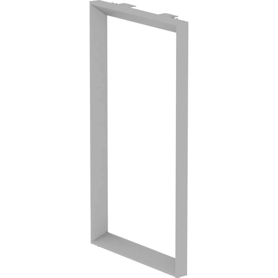 Lorell Relevance Standing-Height Side Leg Frame - 23.3" x 40.4" - Finish: Silver