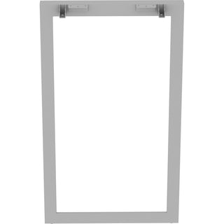 Lorell Relevance Standing-Height Side Leg Frame - 23.3" x 40.4" - Finish: Silver