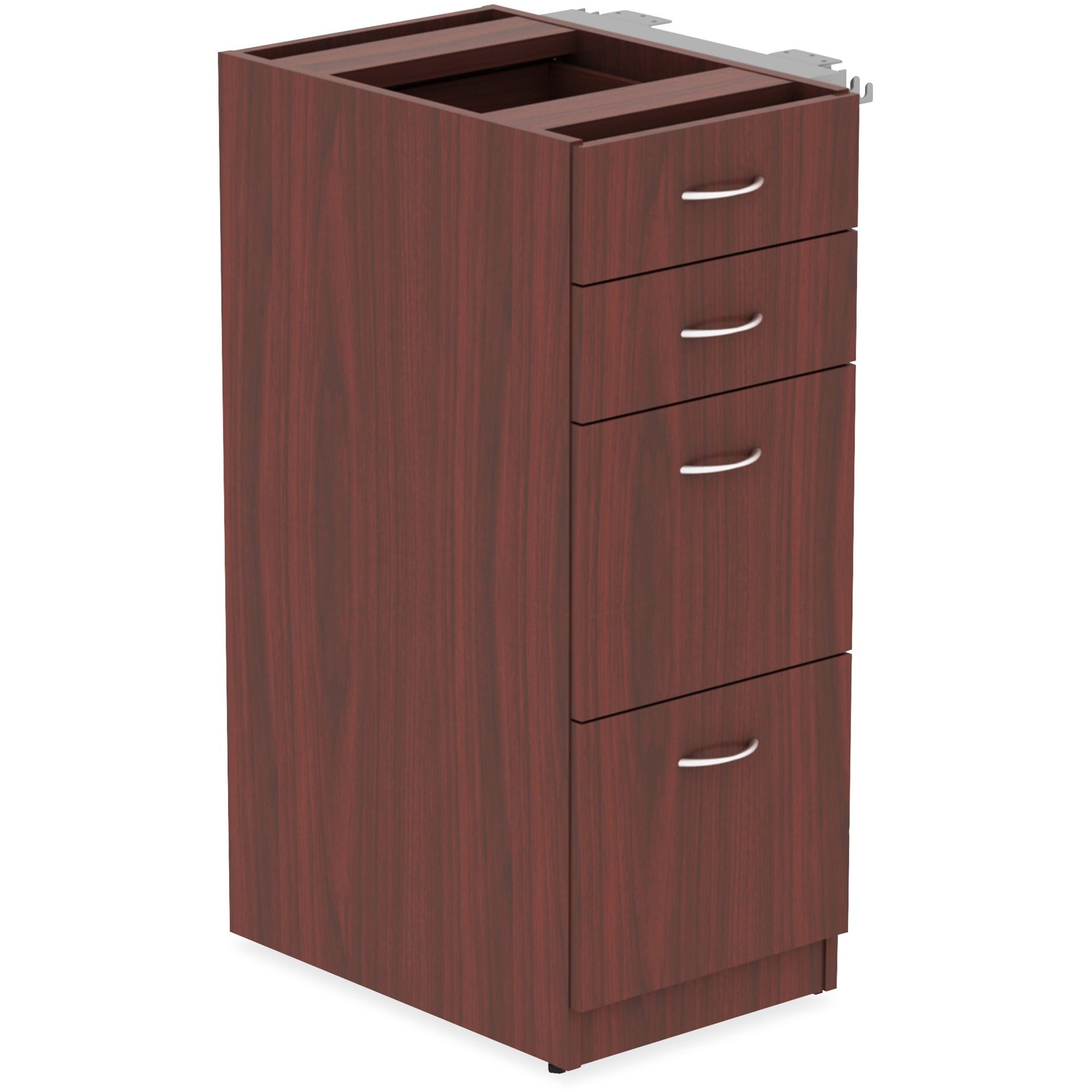 lorell-relevance-series-4-drawer-file-cabinet-155-x-236404-4-x-file-box-drawers-finish-mahogany-laminate_llr16210 - 1