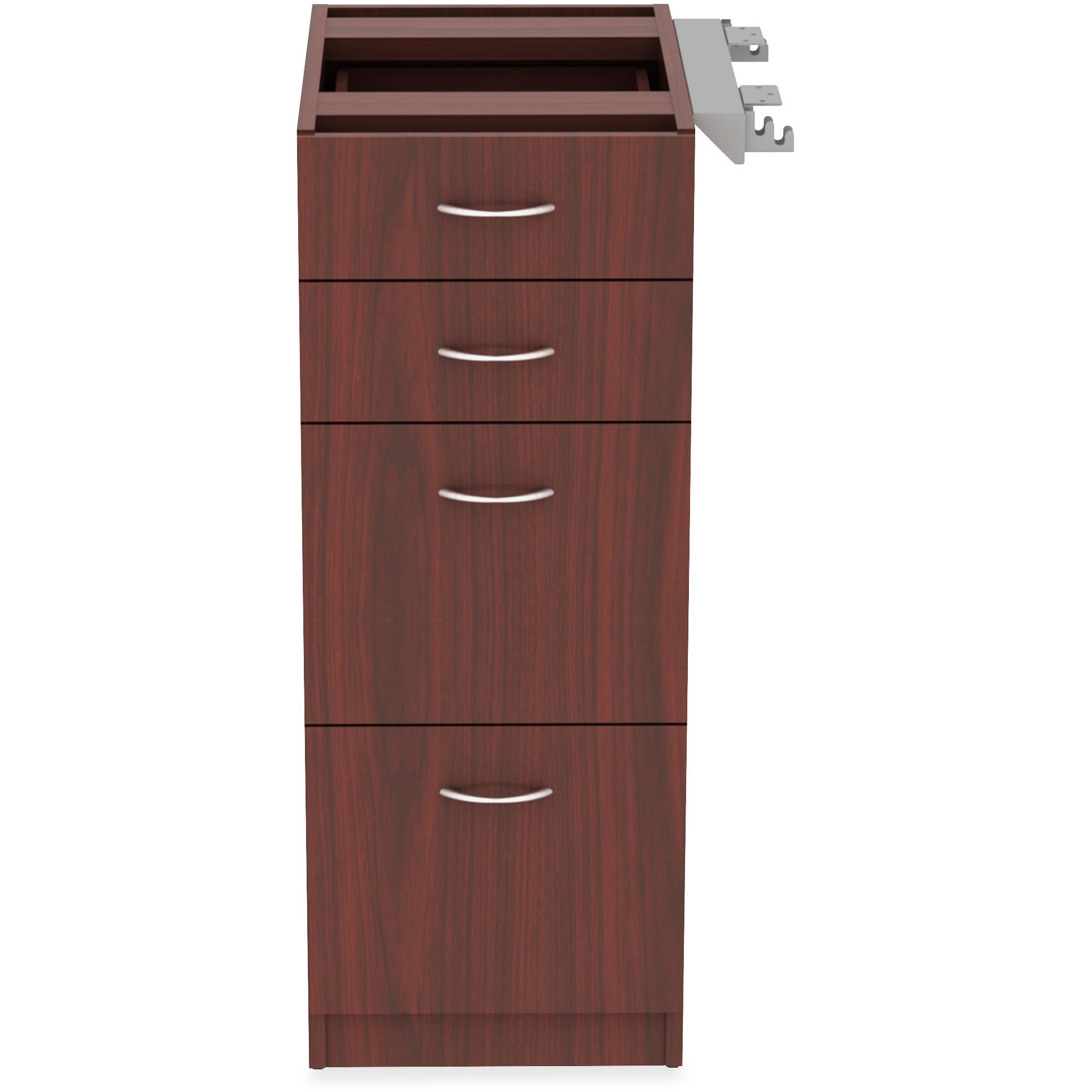 lorell-relevance-series-4-drawer-file-cabinet-155-x-236404-4-x-file-box-drawers-finish-mahogany-laminate_llr16210 - 2