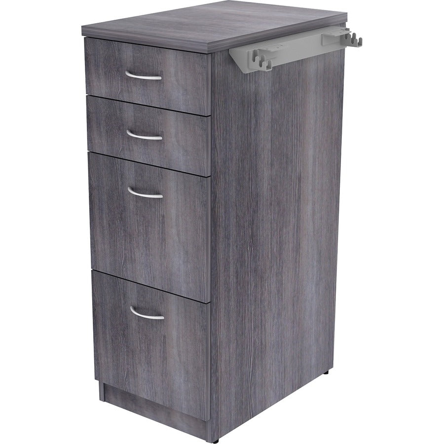 Lorell Relevance Series 4-Drawer File Cabinet - 15.5" x 23.6"40.4" - 4 x File, Box Drawer(s) - Finish: Charcoal, Laminate