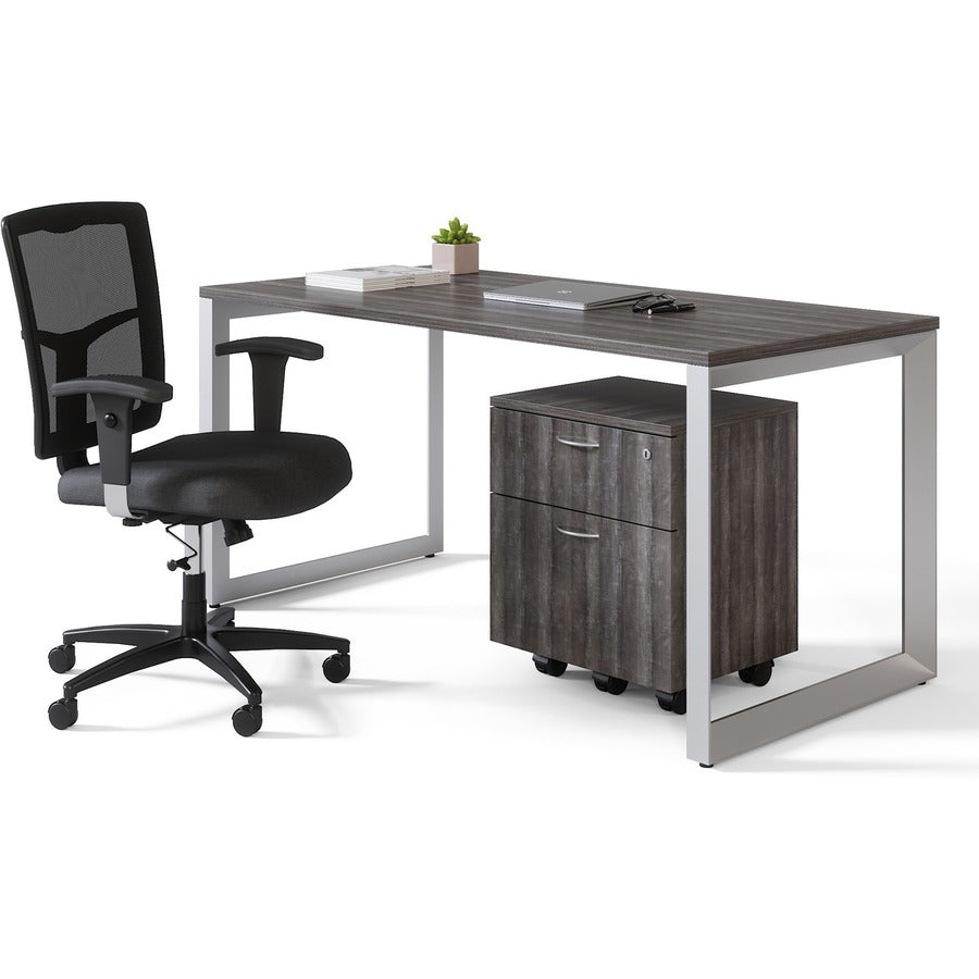Lorell Relevance Series 2-Drawer File Cabinet - 15.8" x 19.9"22.9" - 2 x File, Box Drawer(s) - Finish: Weathered Charcoal, Laminate