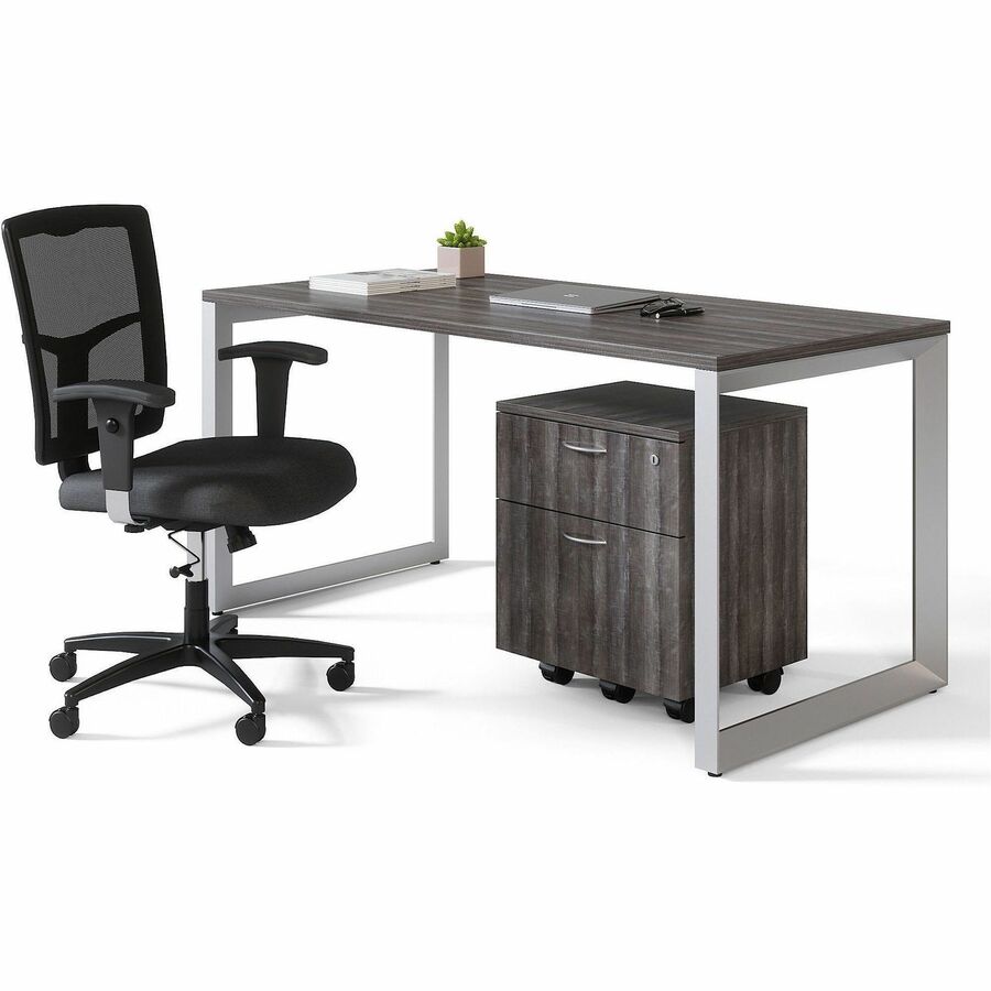Lorell Relevance Series 2-Drawer File Cabinet - 15.8" x 19.9"22.9" - 2 x File, Box Drawer(s) - Finish: Weathered Charcoal, Laminate