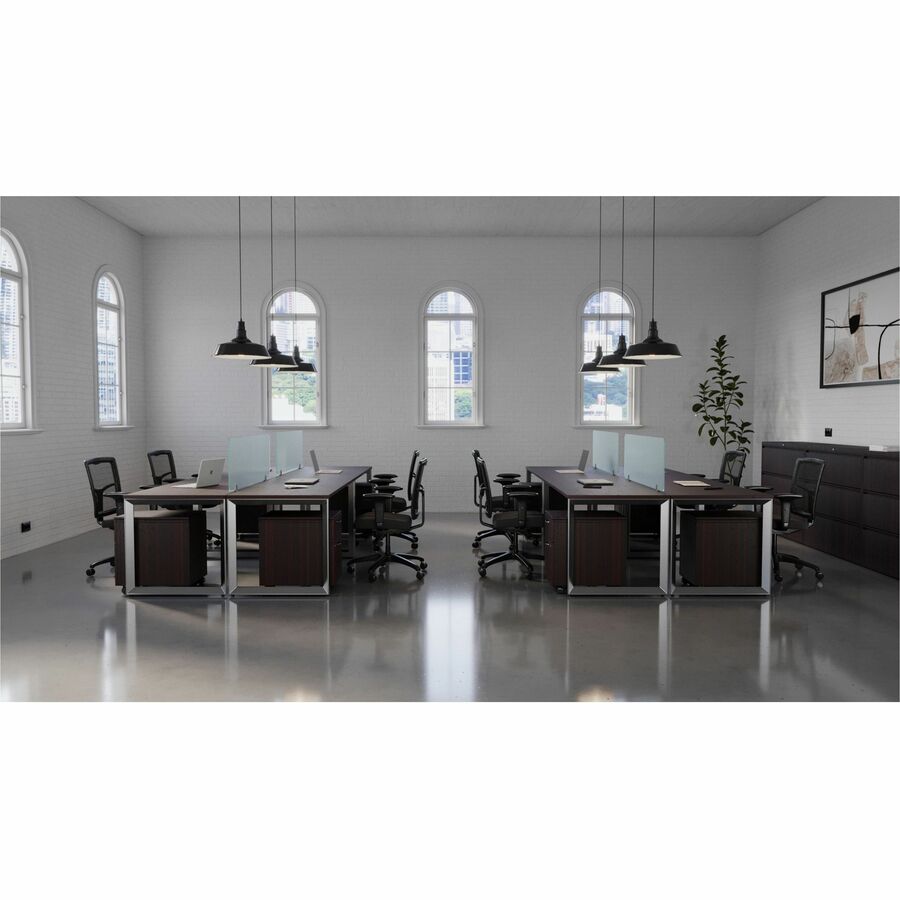 Lorell Relevance Series Modesty/Privacy Panel - 49.3" Width x 15.8" Height - Clear - 1 Each