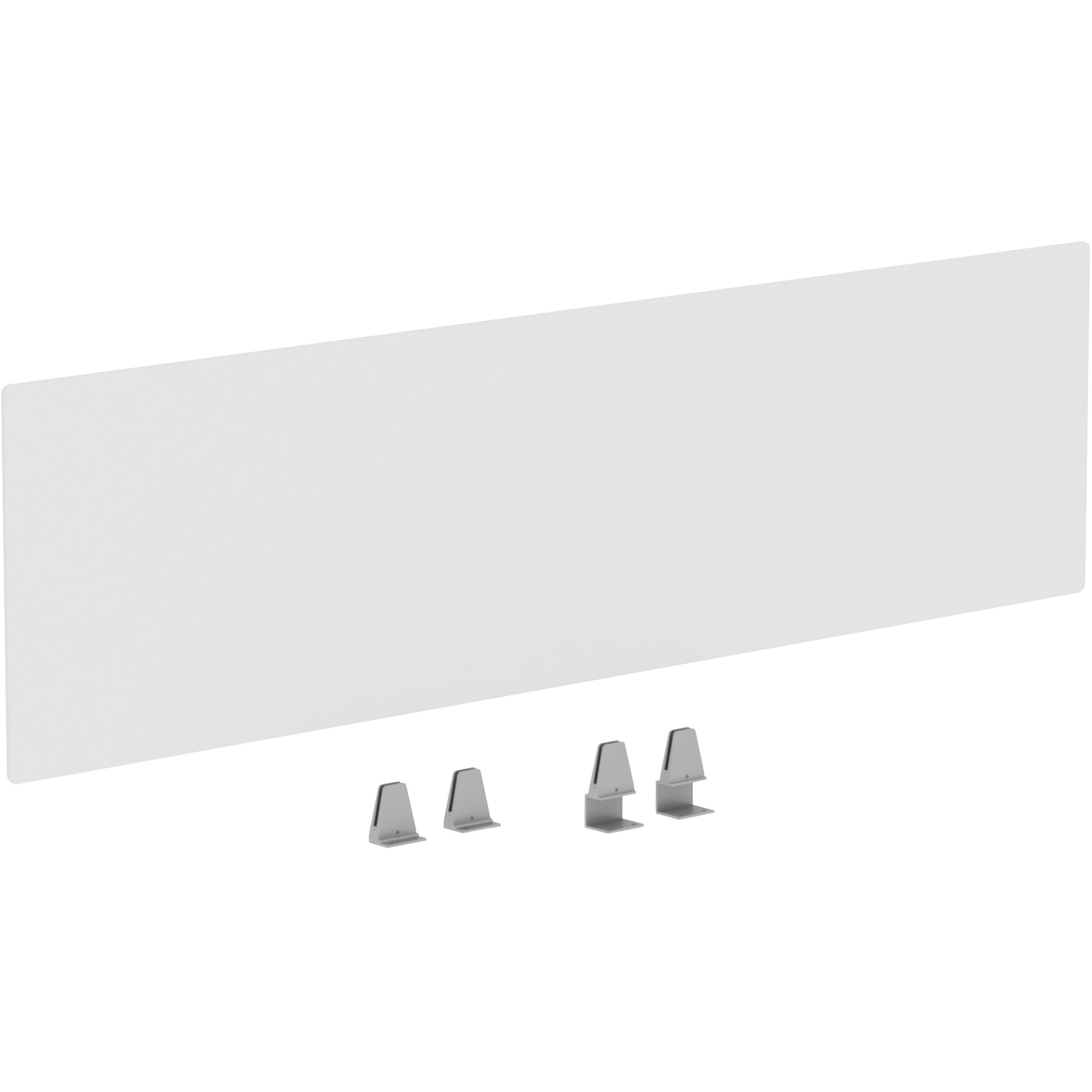 Lorell Relevance Series Modesty/Privacy Panel - 59" Width x 15.8" Height - Clear - 1 Each