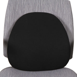 Lorell Ergo Lumbar Back Support - Black - Fabric, Memory Foam