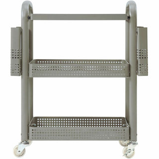 Lorell Mobile File Cart - 12.5" Length x 22.4" Width x 25.3" Height - Metal Frame - Champagne Gold - 1 Each