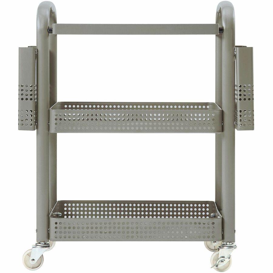 Lorell Mobile File Cart - 12.5" Length x 22.4" Width x 25.3" Height - Metal Frame - Champagne Gold - 1 Each