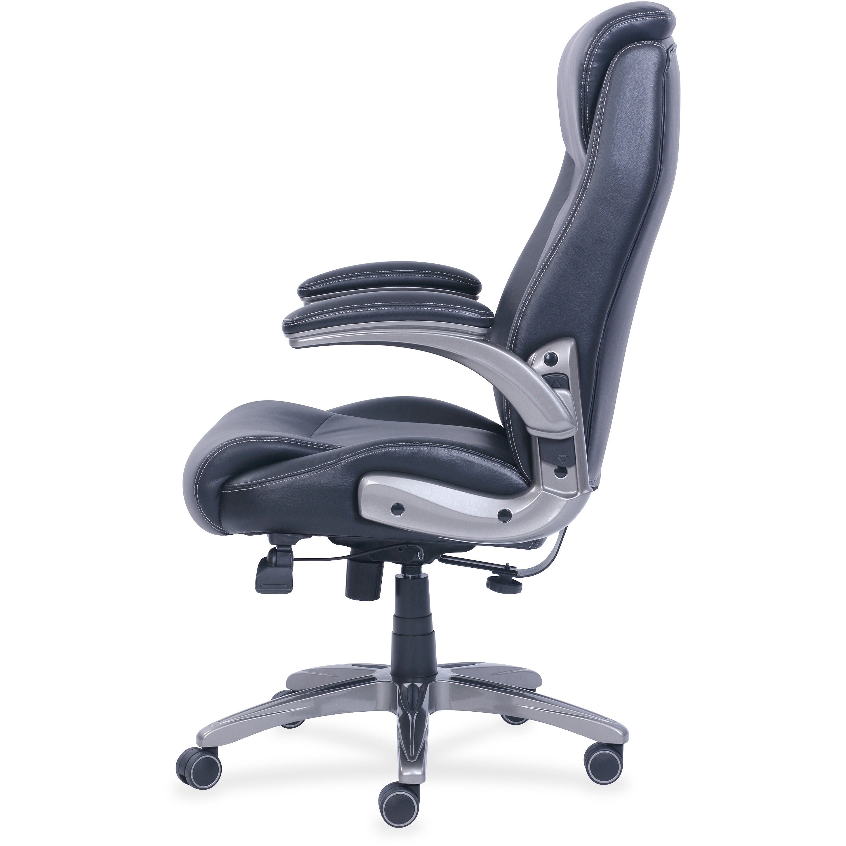 lorell-wellness-by-design-revive-executive-office-chair-black-bonded-leather-seat-black-bonded-leather-back-5-star-base-1-each_llr48730 - 3