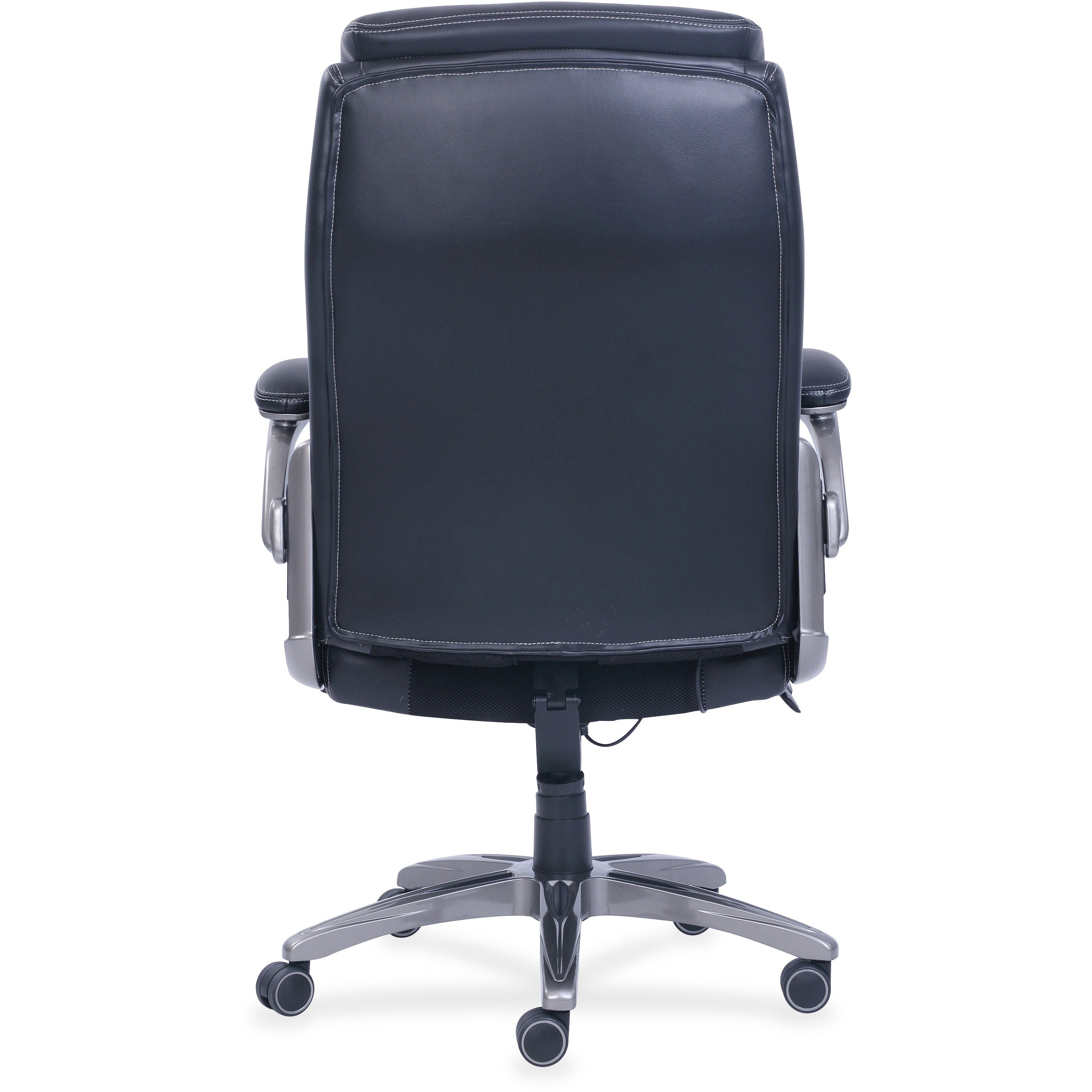 lorell-wellness-by-design-revive-executive-office-chair-black-bonded-leather-seat-black-bonded-leather-back-5-star-base-1-each_llr48730 - 4