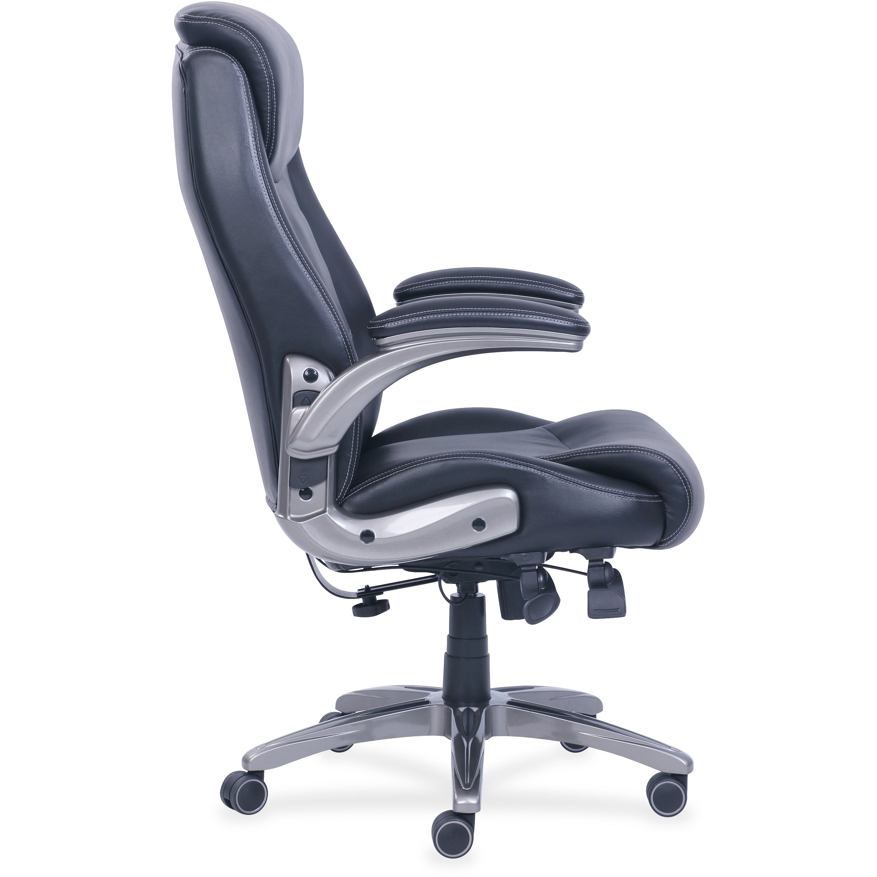 lorell-wellness-by-design-revive-executive-office-chair-black-bonded-leather-seat-black-bonded-leather-back-5-star-base-1-each_llr48730 - 5
