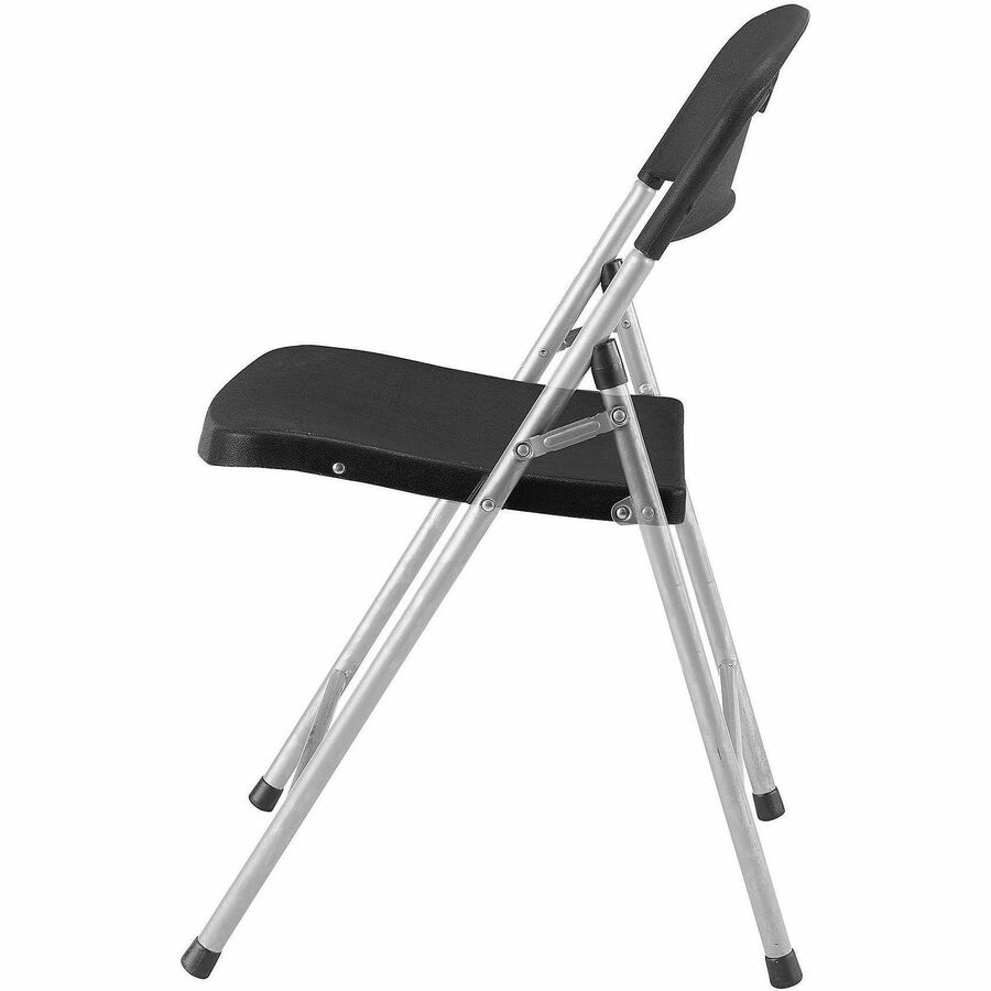Lorell Heavy-duty Translucent Folding Chairs - Smoke Plastic Seat - Smoke Plastic Back - 4 / Carton