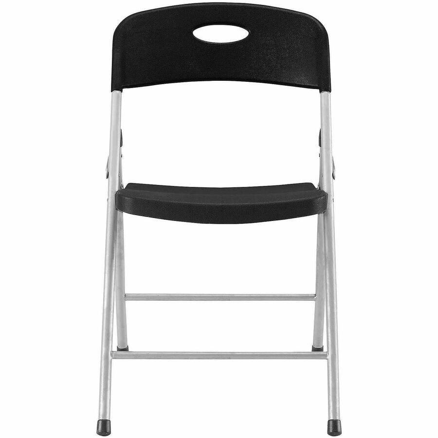 Lorell Heavy-duty Translucent Folding Chairs - Smoke Plastic Seat - Smoke Plastic Back - 4 / Carton