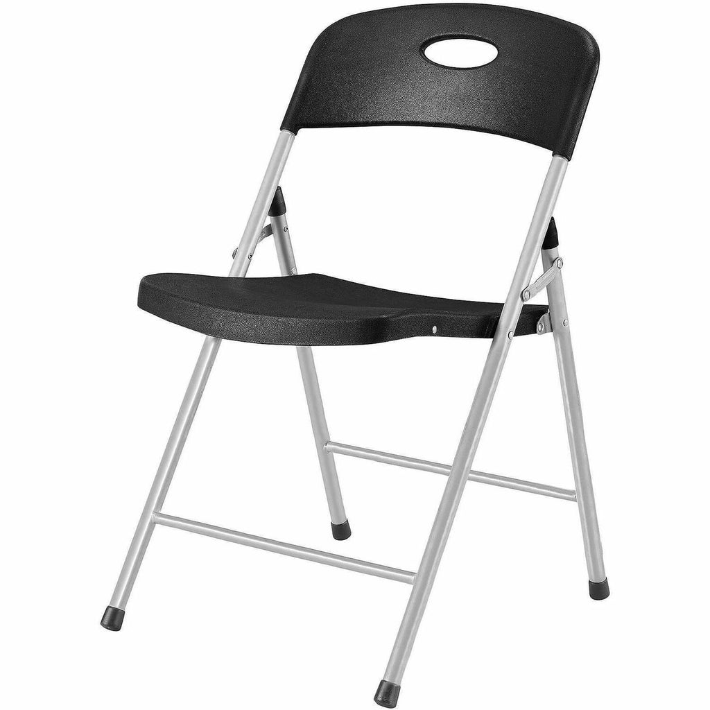 Lorell Heavy-duty Translucent Folding Chairs - Smoke Plastic Seat - Smoke Plastic Back - 4 / Carton