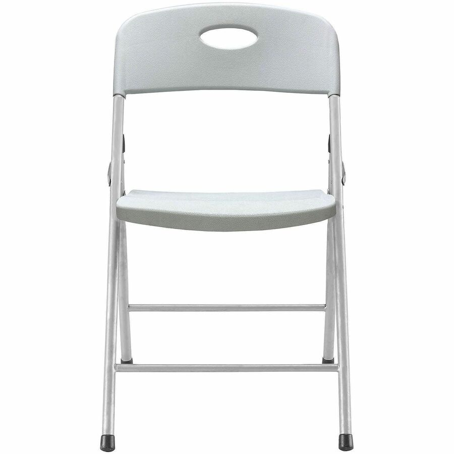 Lorell Heavy-duty Translucent Folding Chairs - Clear Plastic Seat - Clear Plastic Back - 4 / Carton