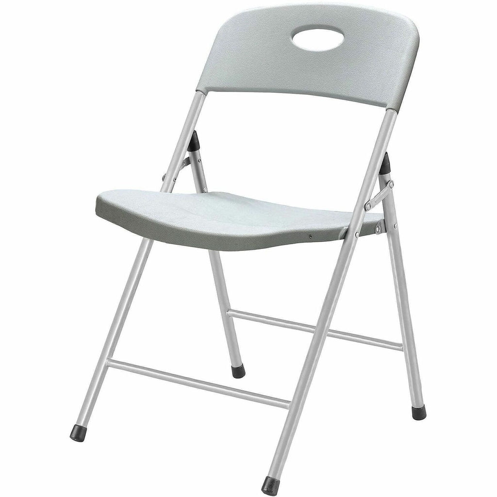 Lorell Heavy-duty Translucent Folding Chairs - Clear Plastic Seat - Clear Plastic Back - 4 / Carton
