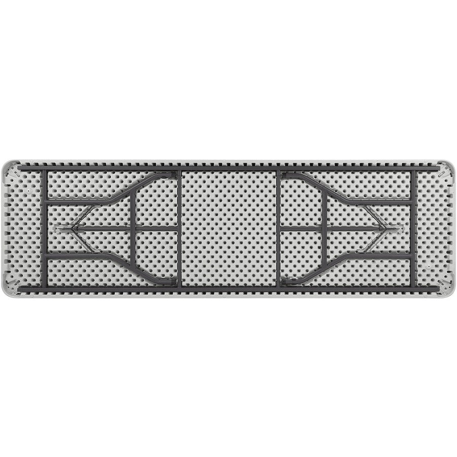 Lorell Ultra-Lite Banquet Table - For - Table TopLight Gray Rectangle Top - Dark Gray Base - 600 lb Capacity x 96" Table Top Width x 30" Table Top Depth x 2" Table Top Thickness - 29" Height - Gray - 1 Each