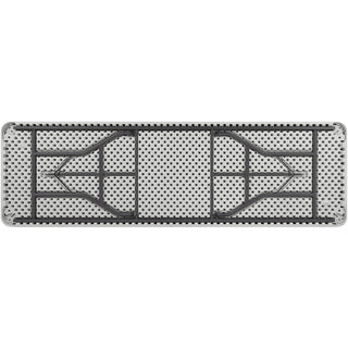 Lorell Ultra-Lite Banquet Table - For - Table TopLight Gray Rectangle Top - Dark Gray Base - 600 lb Capacity x 96" Table Top Width x 30" Table Top Depth x 2" Table Top Thickness - 29" Height - Gray - 1 Each