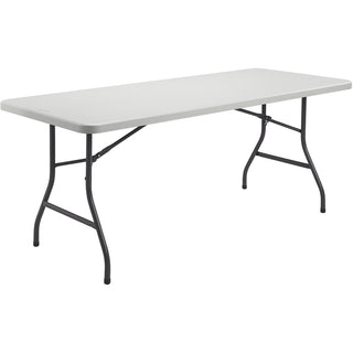 Lorell Ultra-Lite Banquet Table - For - Table TopLight Gray Rectangle Top - Dark Gray Base - 600 lb Capacity x 72" Table Top Width x 30" Table Top Depth x 2" Table Top Thickness - 29" Height - Gray - 1 Each