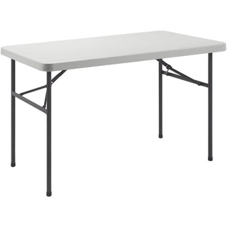 Lorell Ultra-Lite Banquet Table - For - Table TopLight Gray Rectangle Top - Dark Gray Base - 450 lb Capacity x 48" Table Top Width x 30" Table Top Depth x 2" Table Top Thickness - 29" Height - Gray - 1 Each