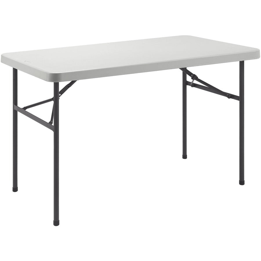 Lorell Ultra-Lite Banquet Table - For - Table TopLight Gray Rectangle Top - Dark Gray Base - 450 lb Capacity x 48" Table Top Width x 30" Table Top Depth x 2" Table Top Thickness - 29" Height - Gray - 1 Each
