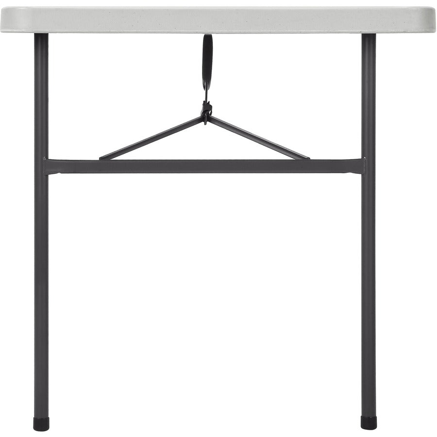 Lorell Ultra-Lite Banquet Table - For - Table TopLight Gray Rectangle Top - Dark Gray Base - 450 lb Capacity x 48" Table Top Width x 30" Table Top Depth x 2" Table Top Thickness - 29" Height - Gray - 1 Each
