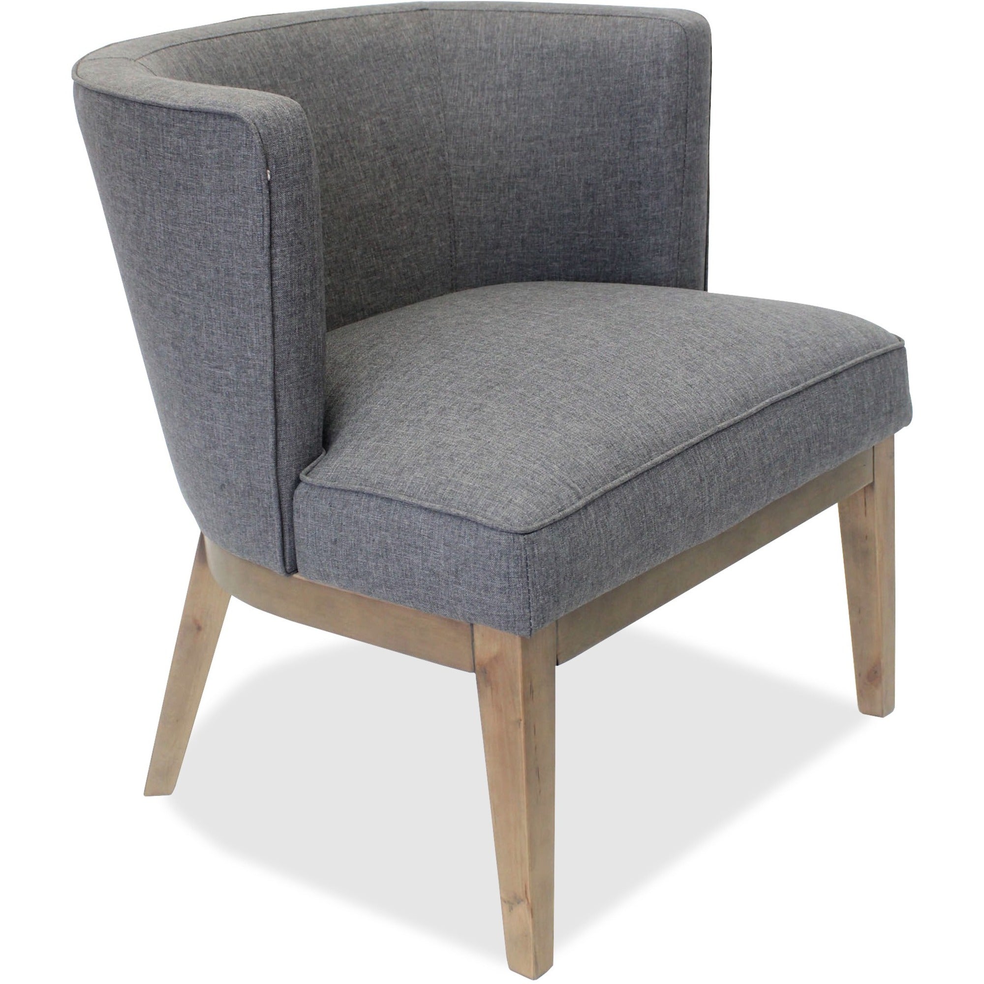 lorell-accent-guest-chair-walnut-wood-frame-four-legged-base-gray-linen-1-each_llr82094 - 1