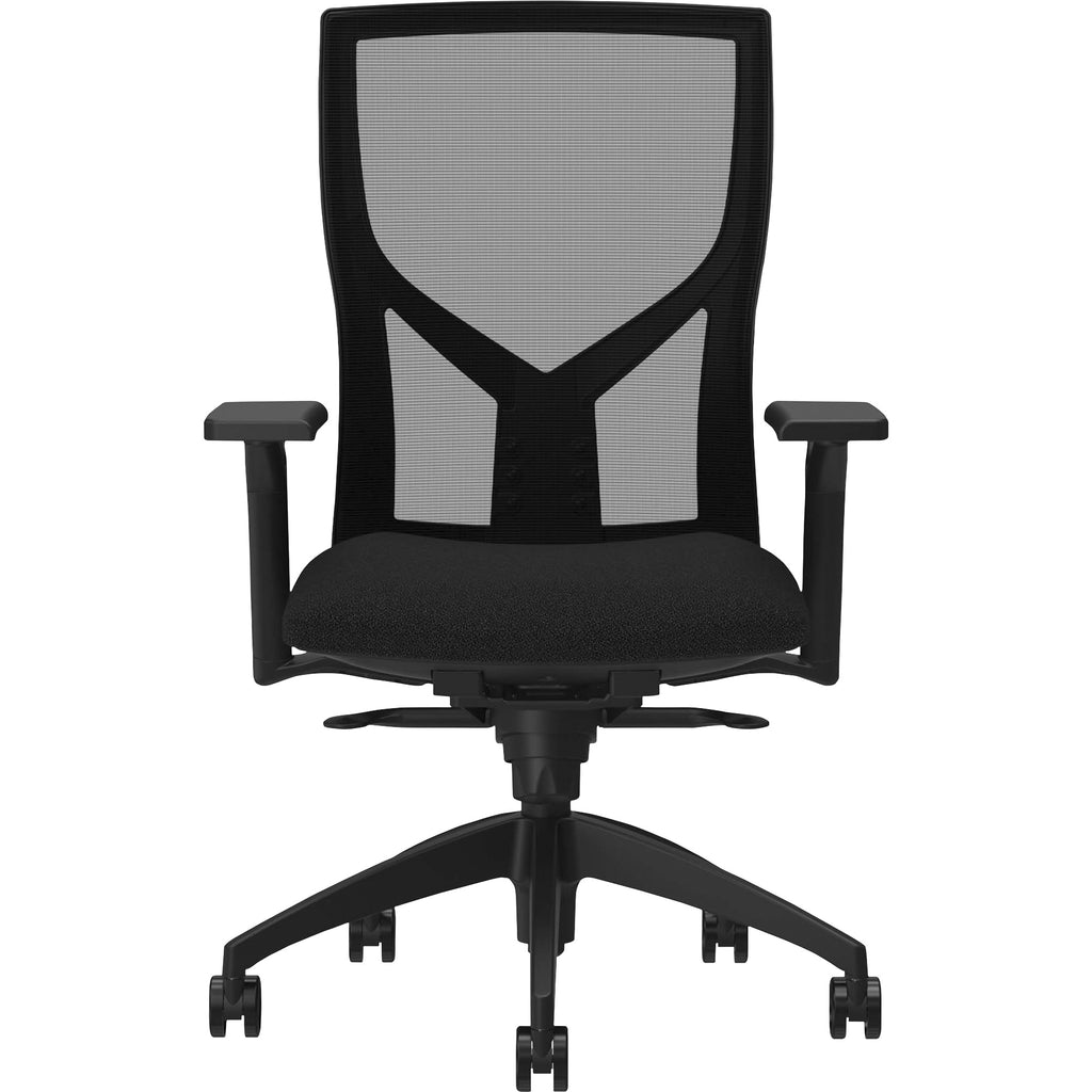 lorell-justice-series-mesh-high-back-chair-fabric-foam-seat-high-back-black-1-each_llr83109 - 2