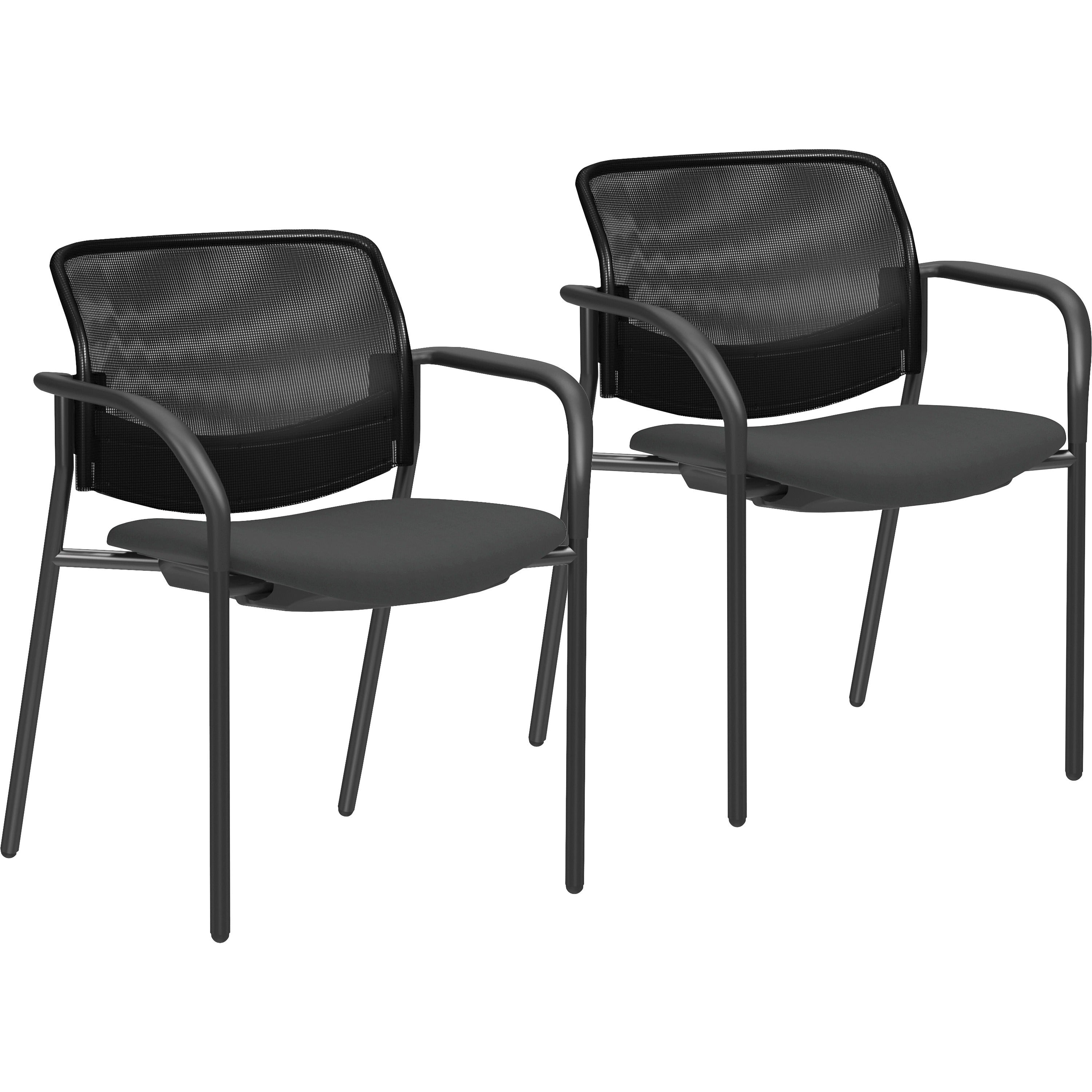 lorell-advent-mesh-back-guest-chairs-with-arms-tubular-steel-frame-mid-back-four-legged-base-black-2-carton_llr83112 - 1