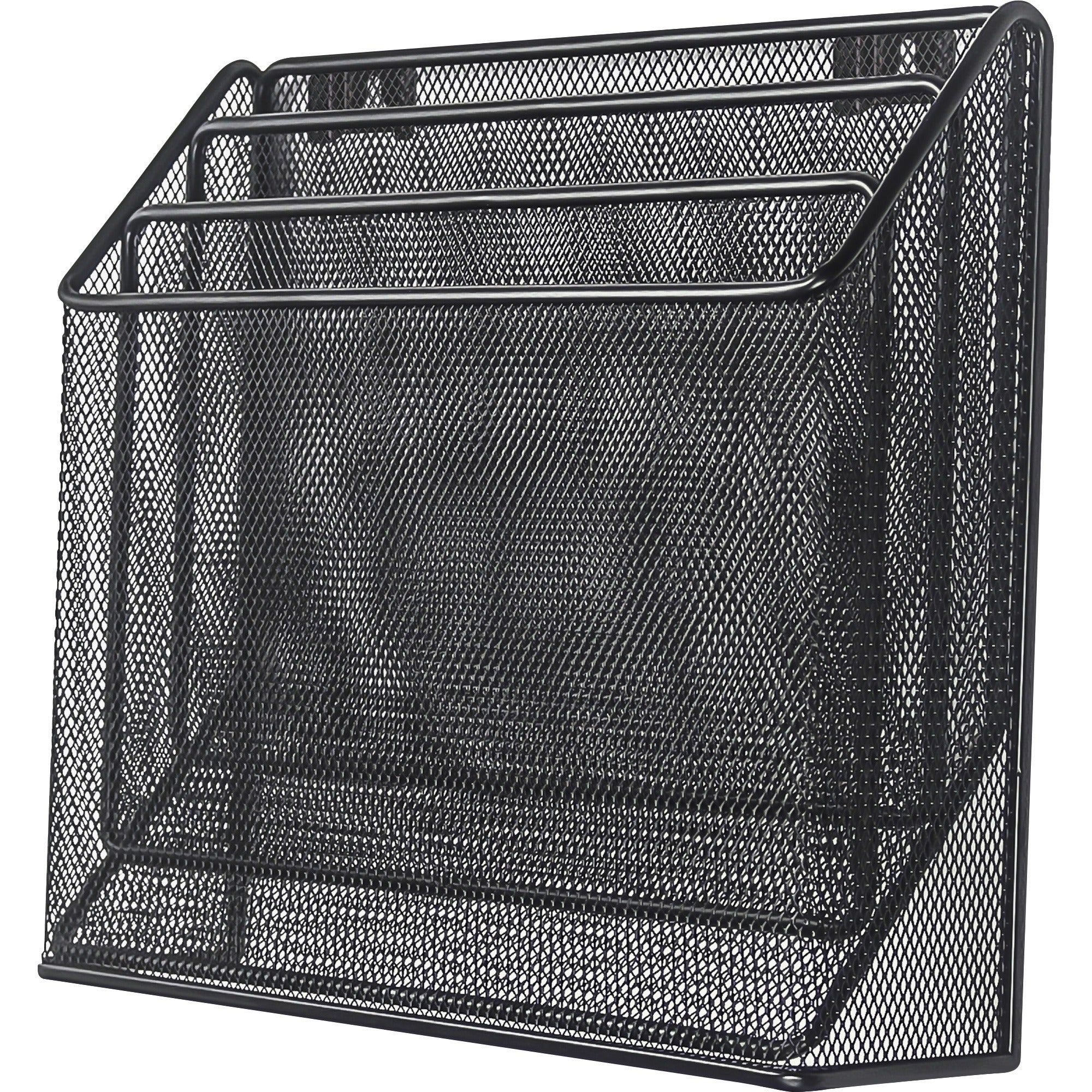lorell-mesh-desktop-organizer-3-tiers-114-height-x-35-width127-length%desktop-durable-black-metal-1-each_llr84138 - 1
