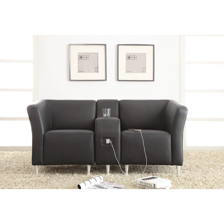 lorell-fuze-modular-series-left-lounge-chair-black-leather-seat-black-leather-back-brushed-aluminum-frame-high-back-1-each_llr86919 - 5