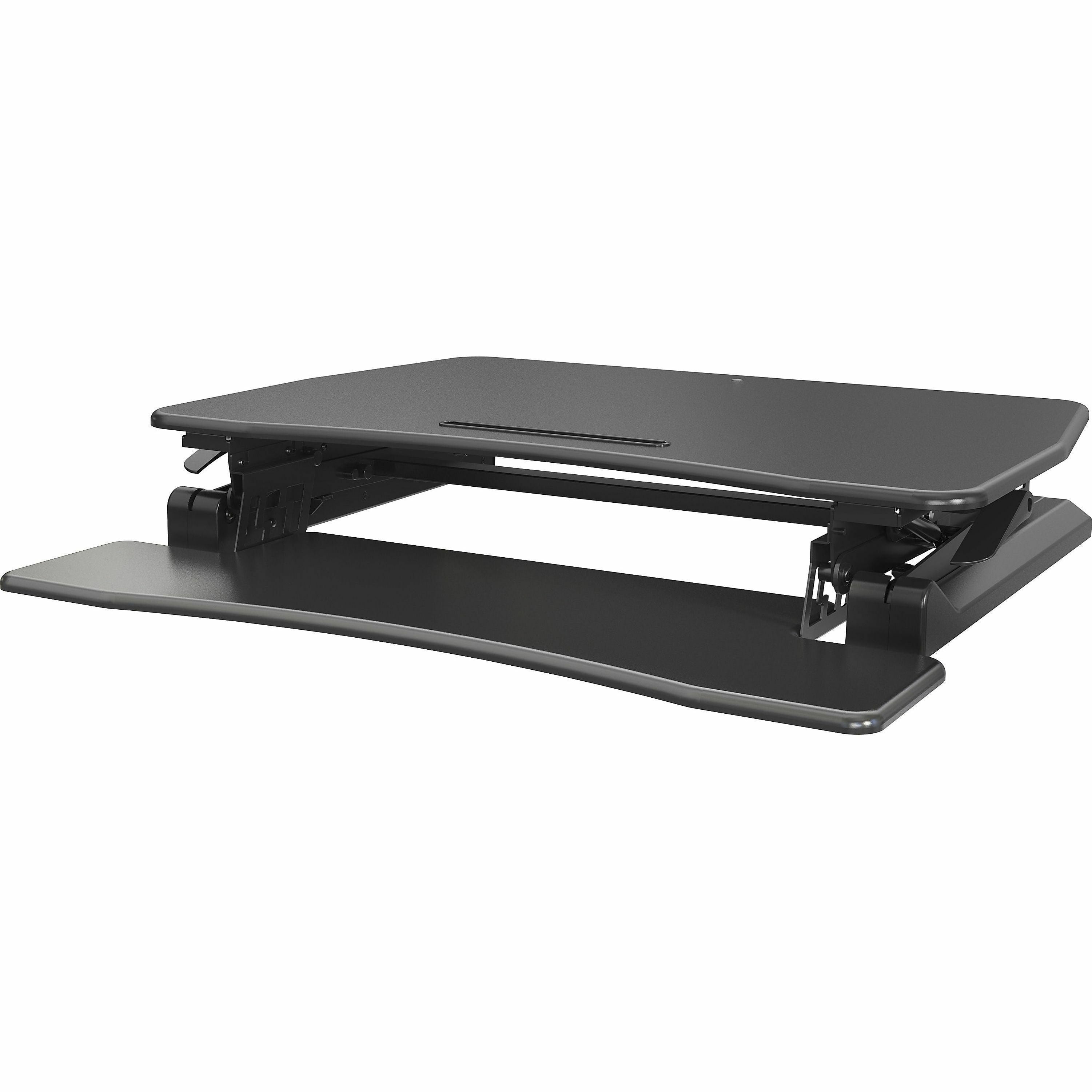 lorell-gas-lift-monitor-riser-flat-panel-display-type-supported-195-height-x-355-width-x-233-depth-desktop-steel-medium-density-fiberboard-mdf-polyvinyl-chloride-pvc-black-gas-lift_llr99553 - 5