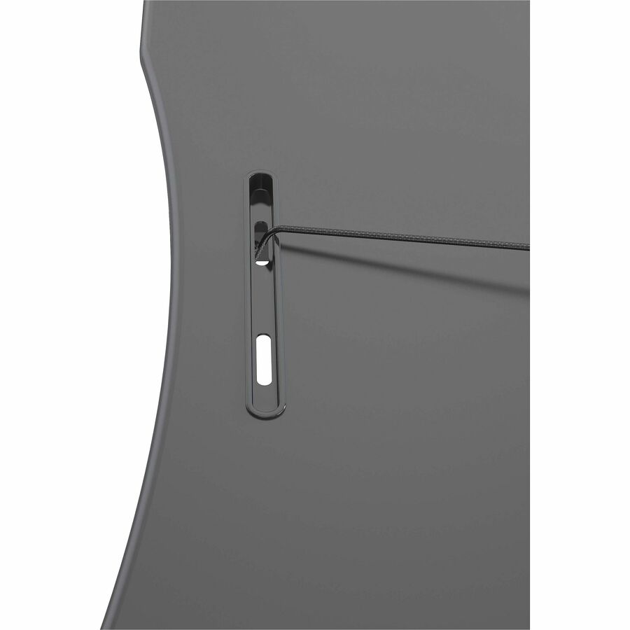 Lorell Gas Lift Monitor Riser - Flat Panel Display Type Supported - 19.5" Height x 35.5" Width x 23.3" Depth - Desktop - Steel, Medium Density Fiberboard (MDF), Polyvinyl Chloride (PVC) - Black - Gas Lift